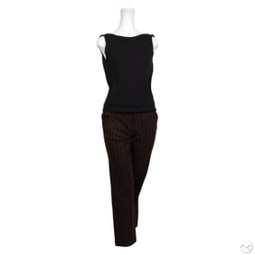 Ralph Lauren Purple Label Pants & Blouse 2pc SET