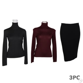 Ralph Lauren Purple Label Skirt and Turtleneck LOT