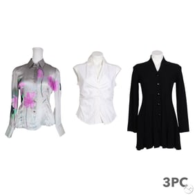 Giorgio Armani Shirt, Tank & Cashmere Cardigan LOT