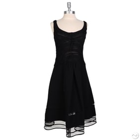 Chado Ralph Rucci Women Wool Cocktail Dress Size 6
