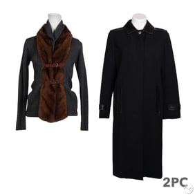 Mendel Paris Trench and Blumarine Cardigan 2pc LOT