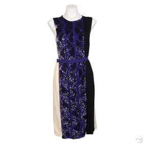 J. Mendel Women's Colorblock Sequin Silk Dress Sz6