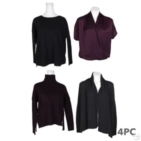 Vince Women's Luxury Knit Sweater & Blouse 4pc LOT