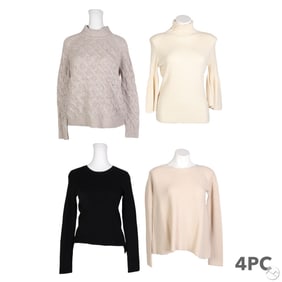 The Row & Inhabit Cashmere Tops & Sweaters 4pc LOT