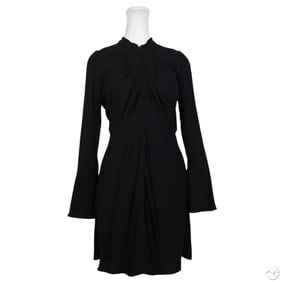Chloe Women's V-Neck Black Long Sleeve Dress Sz 38