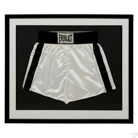 Muhammad Ali SIGNED Everlast Boxing Shorts w/ COA