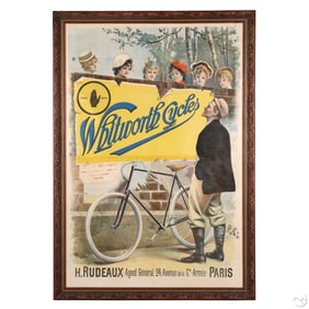 Whitworth Cycles Large French Advertisement Poster