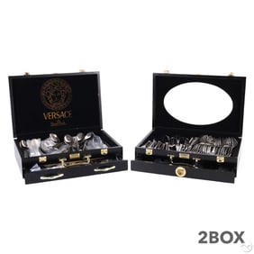 Versace Rosenthal Medusa Silver Flatware 119pc SET