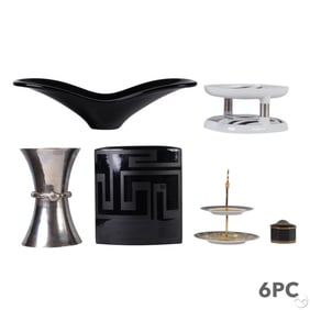 Versace Rosenthal & Aram Vase Dish and Box 6pc LOT
