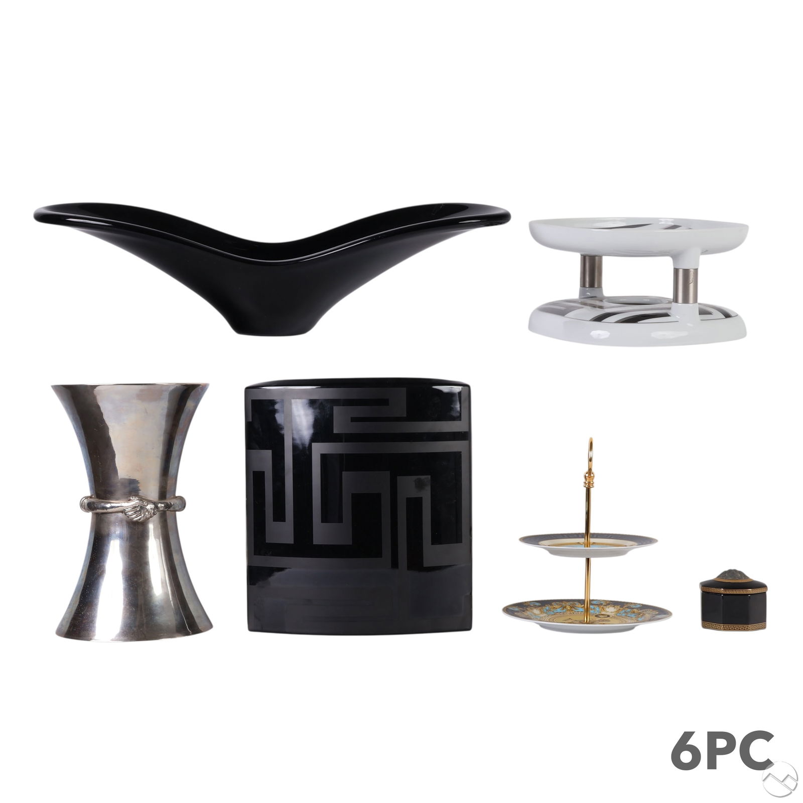 Versace Rosenthal & Aram Vase Dish and Box 6pc LOT (1 of 8)