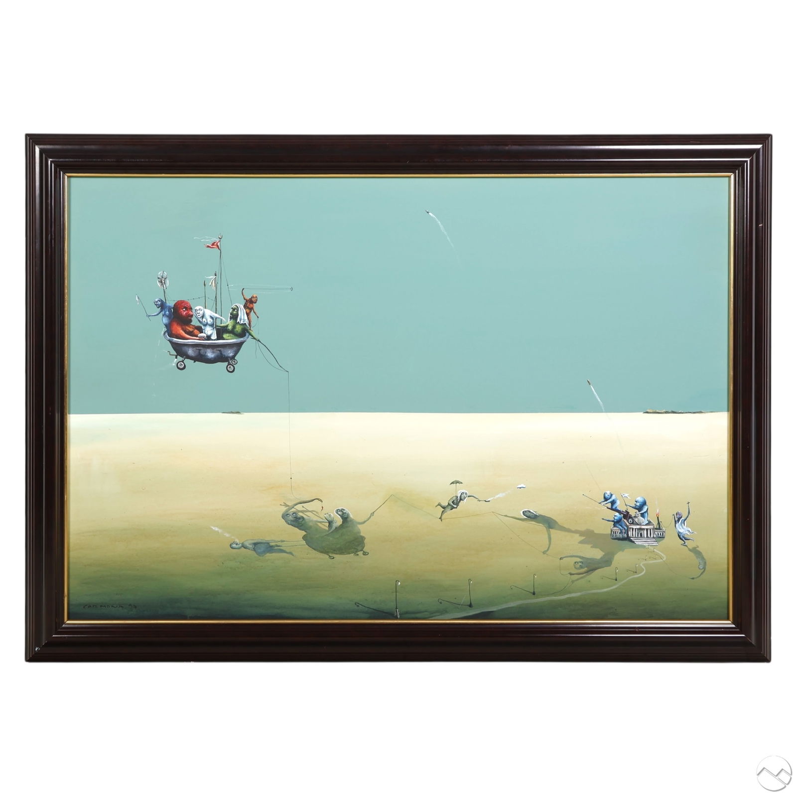 Williams Carmona b.1967 Surreal Abstract Painting (1 of 7)