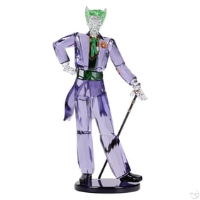 Swarovski Crystal DC The Joker Figurine Box w/ COA