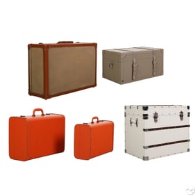 Ralph Lauren & More Storage Trunks & Suitcases LOT