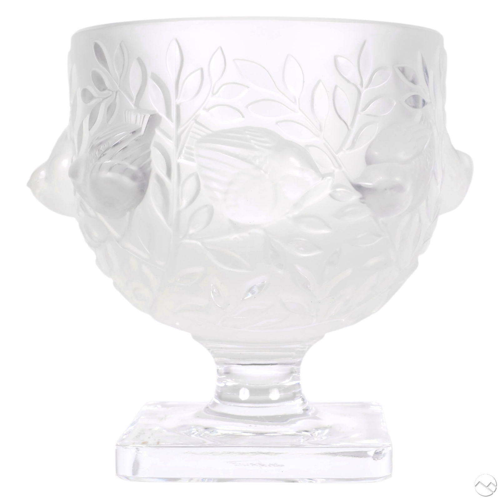 Lalique Frosted Crystal Art Glass Elizabeth Vase (1 of 7)