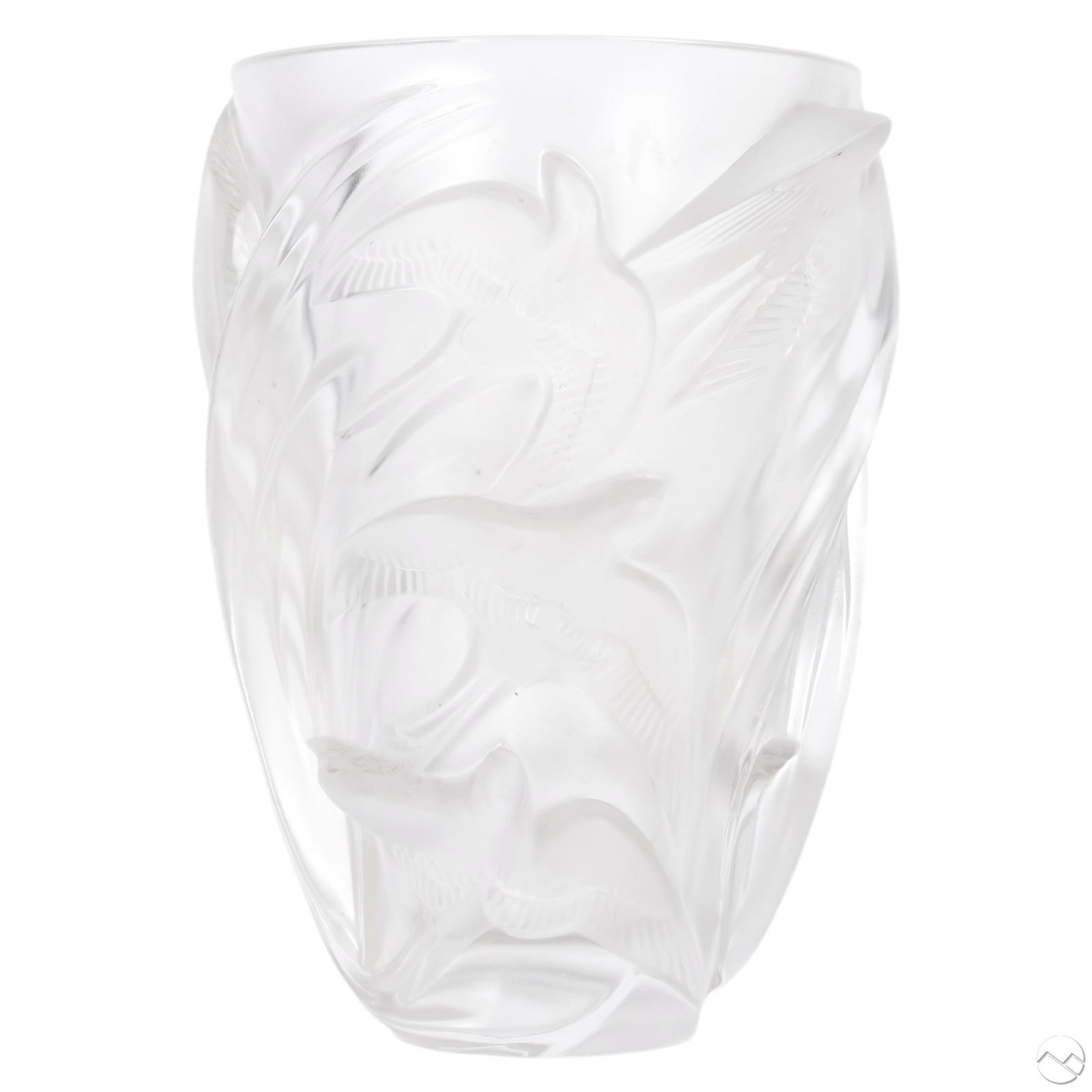 Lalique France Crystal Martinets Swallow Bird Vase (1 of 7)
