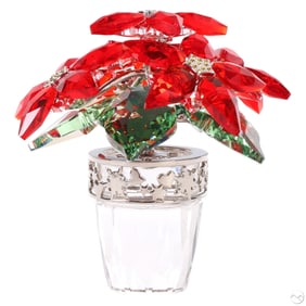 Swarovski Crystal Large Poinsettia Flower Figurine