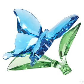 Swarovski Crystal Blue Butterfly Insect Figurine