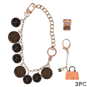 Louis Vuitton Bag Accessories & Key Chain 3pc LOT