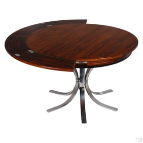 MCM Danish Rosewood Dyrland Flip Flap Lotus Table