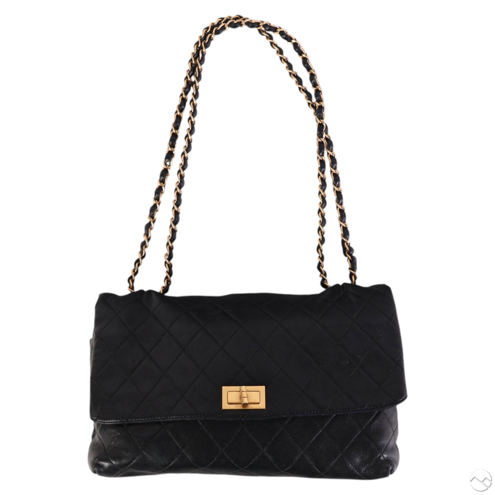 Chanel Black Reissue Foldover Shoulder Bag Purse (1 of 6)