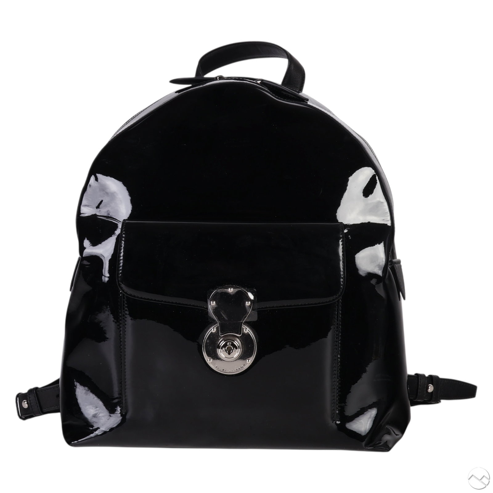 Ralph Lauren Ricky Black Patent Leather Backpack (1 of 7)