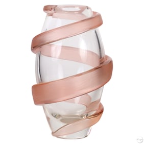 Venini Carlo Scarpa Design Spirale Art Glass Vase