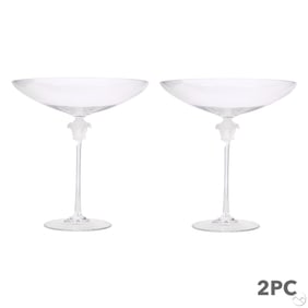 Versace Rosenthal Crystal Medusa Compote 2pc LOT