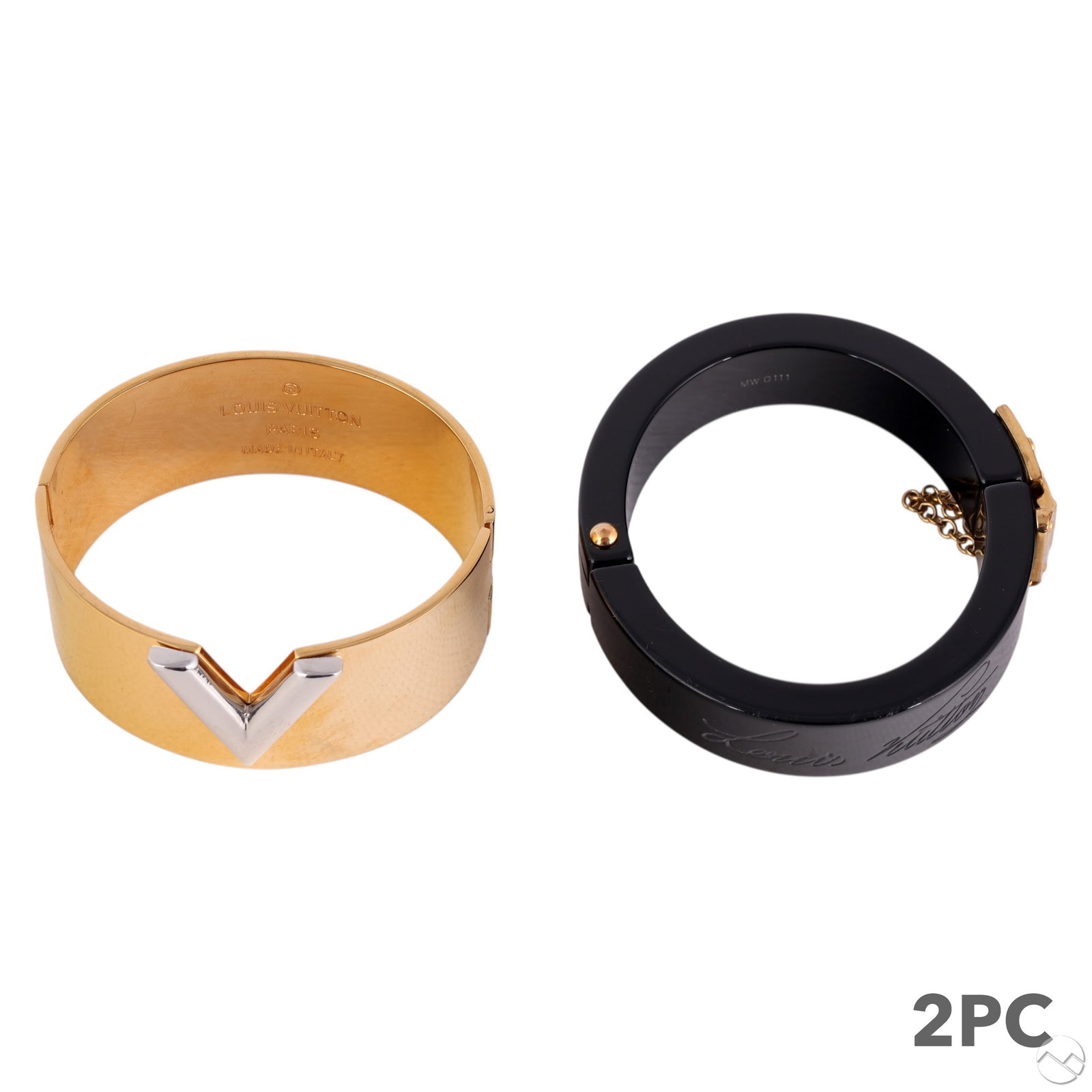Louis Vuitton Designer Bangle Bracelets 2pc. LOT (1 of 8)
