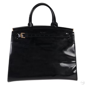 Ralph Lauren Patent Leather Oversize RL50 Handbag
