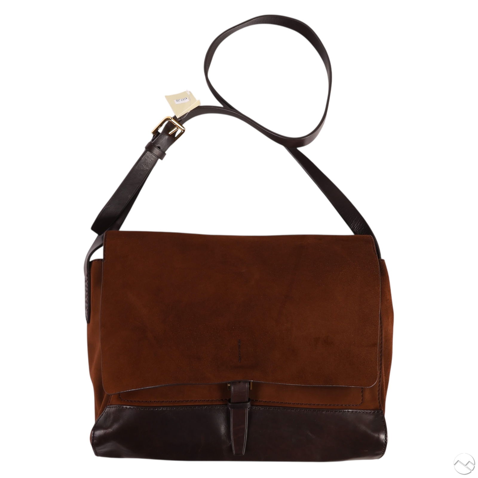 Ralph Lauren Luxury Suede Leather Messenger Bag (1 of 7)