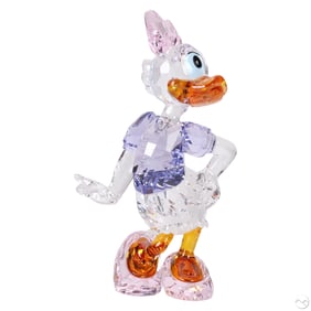 Swarovski Crystal Disney Daisy Duck Color Figurine