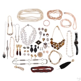 Necklace Earrings Ring Costume Jewelry ESTATE LOT