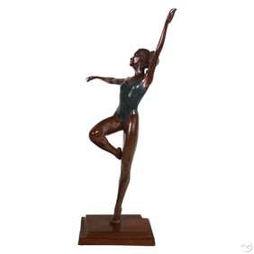 Javier Villarreal b1944 Bronze Ballerina Sculpture