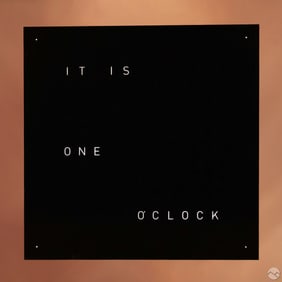 Biegert & Funk for Qlocktwo Raw Iron Wall Clock