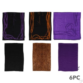 Ralph Lauren Designer Luxury Scarf & Shawls 6p LOT
