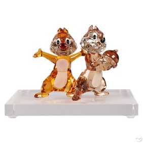 Swarovski Chip N Dale Disney Chipmunks Figurine