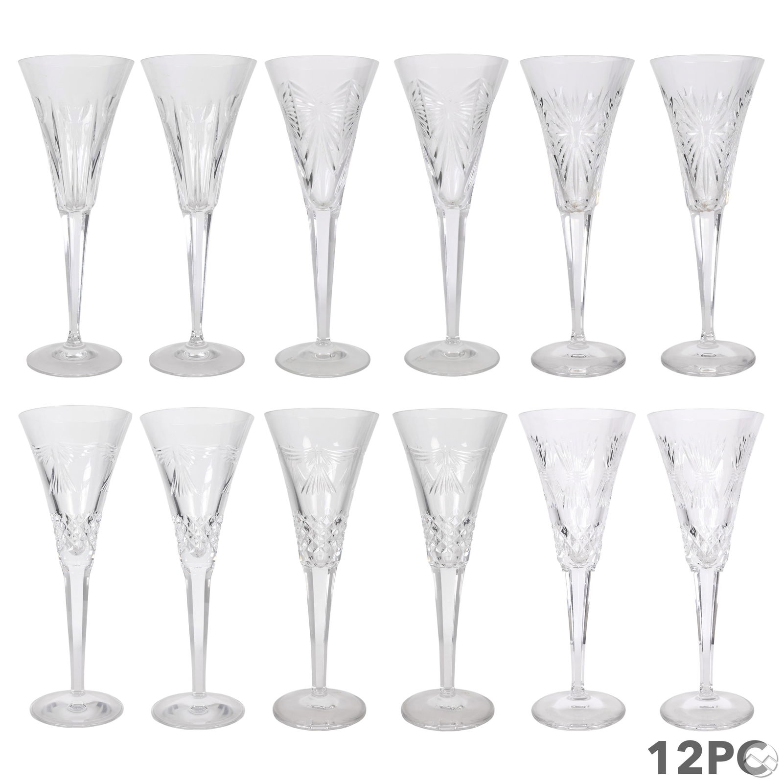 Waterford Millennium Series Fluted Champagnes 12pc (1 of 7)