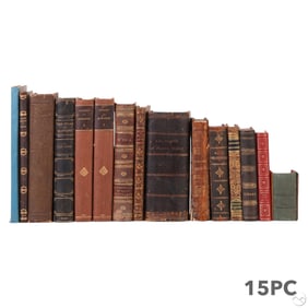 Antique Art, Judaica & Fine Binding Book 15pc. LOT