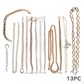 Ralph Lauren Swarovski Belts & Necklaces 13pc LOT