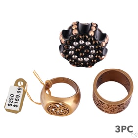 Ralph Lauren Luxury Statement Rings 3pc ESTATE LOT