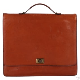 Tumi Italian Full Grain Leather Business Briefcase
