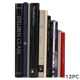 Steuben Glass Collector Coffee Table Books 12p LOT