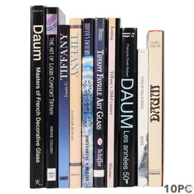 Daum Glass and Tiffany Coffee Table Books 10pc LOT