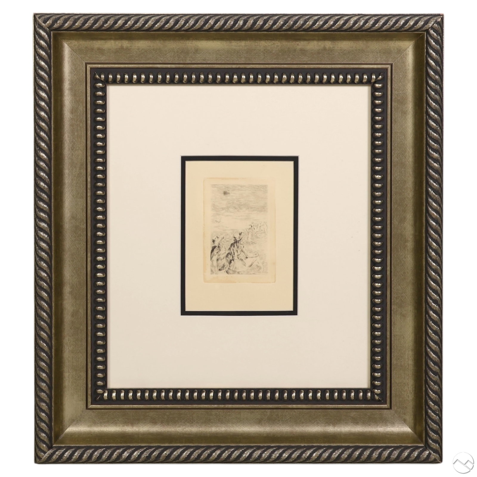 Sur La Plage Berneval Print Engraving after Renoir (1 of 6)