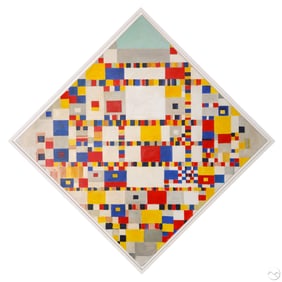 Victory Boogie Woogie Painting Manner of Mondrian