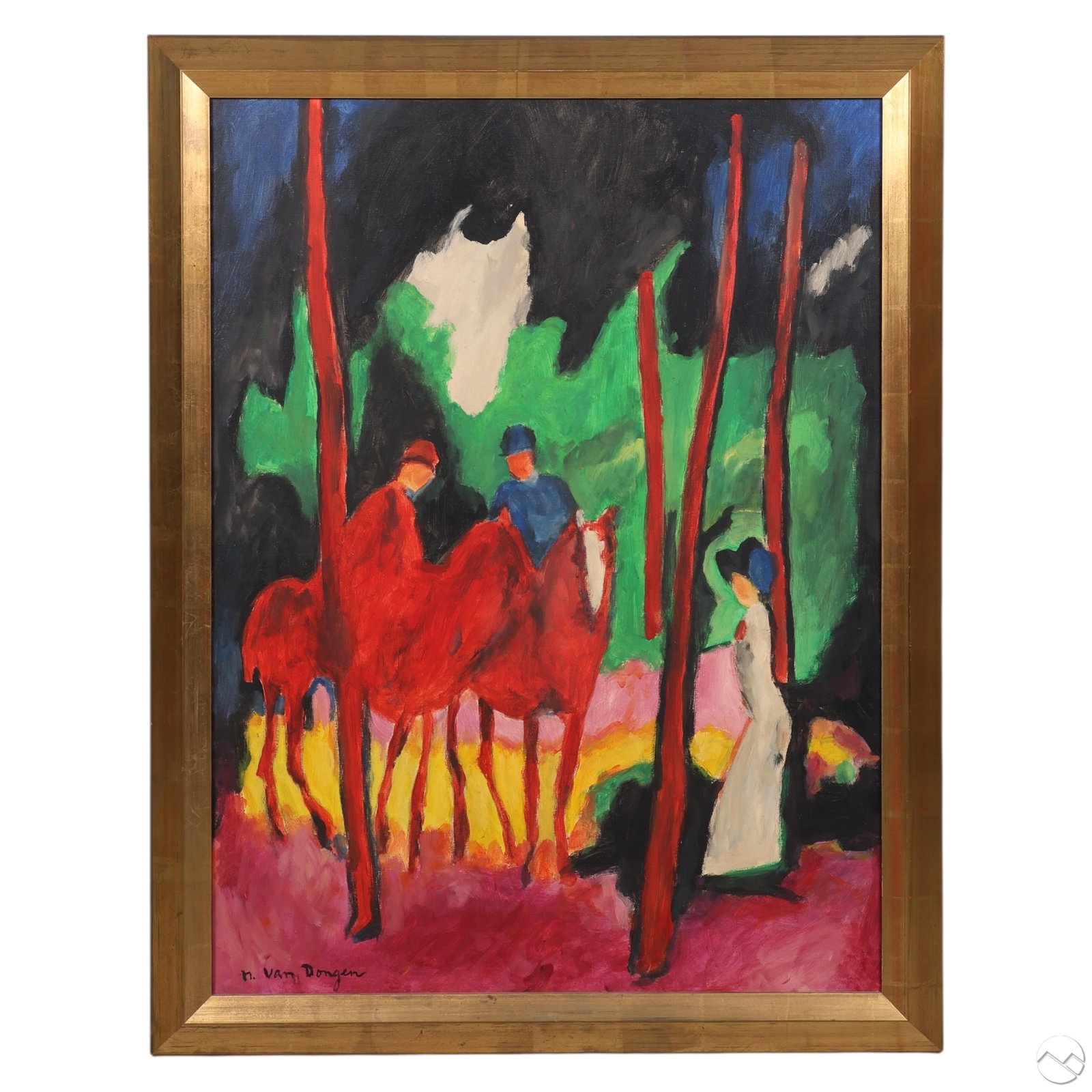 Horsemen in the Bois de Boulongne after Van Dongen (1 of 6)