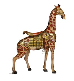 19th C. Gustav & William Dentzel Carousel Giraffe