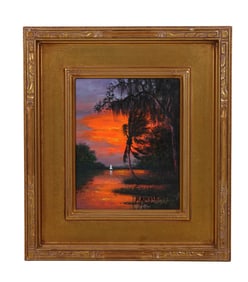 Roy McLendon b.1932 Florida Highwayman Painting