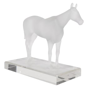 Faberge Limited Edition Crystal Horse Sculpture
