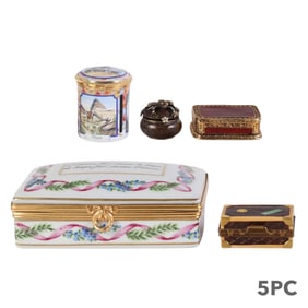 Faberge Limoges Strongwater Staffordshire Box LOT